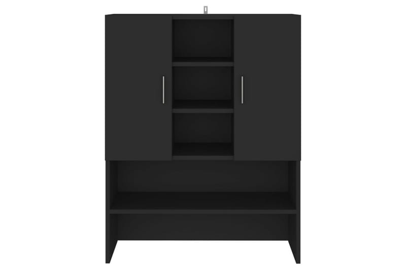 Vaskemaskinskap svart 70,5x25,5x90 cm - Hus & oppussing - Kjøkken & bad - Baderom - Baderomsmøbler & baderomsinnredning - Veggskap & høyskap