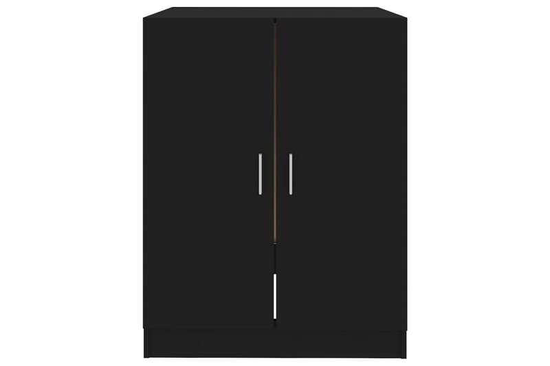 Vaskemaskinskap svart 71x71,5x91,5 cm - Vaskeskap - Veggskap & høyskap - Baderomsskap