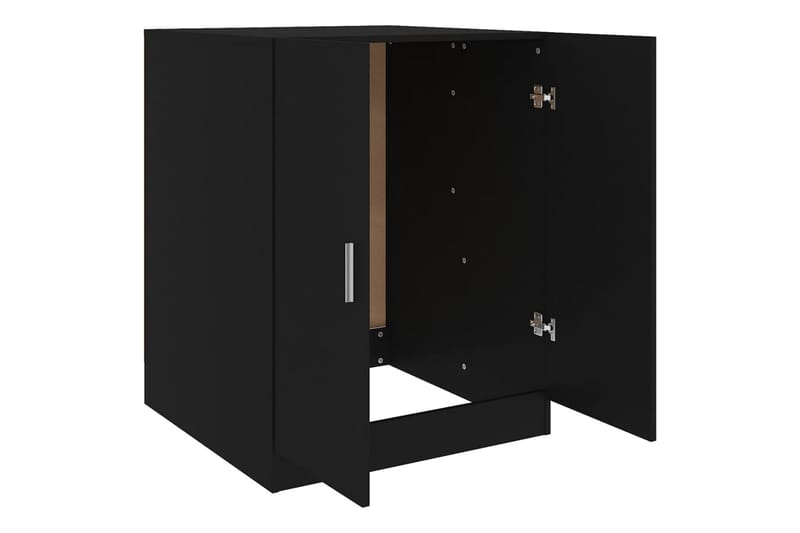 Vaskemaskinskap svart 71x71,5x91,5 cm - Hus & oppussing - Kjøkken & bad - Baderom - Baderomsmøbler & baderomsinnredning - Veggskap & høyskap