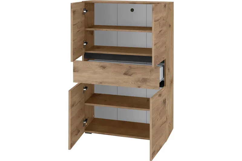 Wisla Høyskap til Bad 130x76x35 cm - Natur - Hus & oppussing - Kjøkken & bad - Baderom - Baderomsmøbler & baderomsinnredning - Baderomsskap