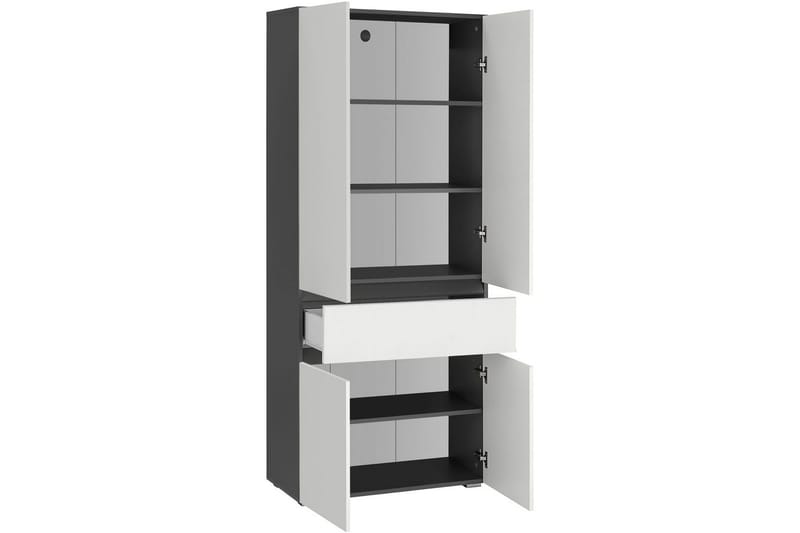 Wisla Høyskap til Bad 180x76x37 cm - Hvit - Hus & oppussing - Kjøkken & bad - Baderom - Baderomsmøbler & baderomsinnredning - Baderomsskap