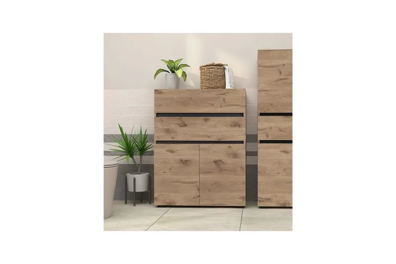 Wisla Høyskap til Bad 98x76x35 cm - Natur - Hus & oppussing - Kjøkken & bad - Baderom - Baderomsmøbler & baderomsinnredning - Baderomsskap