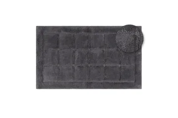 Baderomsmatte Kvadrat - 50x80 cm, Grå - Tekstiler - Tepper & Matter - Baderomsmatte