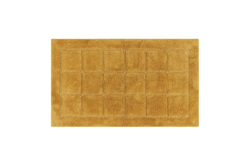 Baderomsmatte Kvadrat - 50x80 cm, Gul - Tekstiler - Tepper & Matter - Baderomsmatte