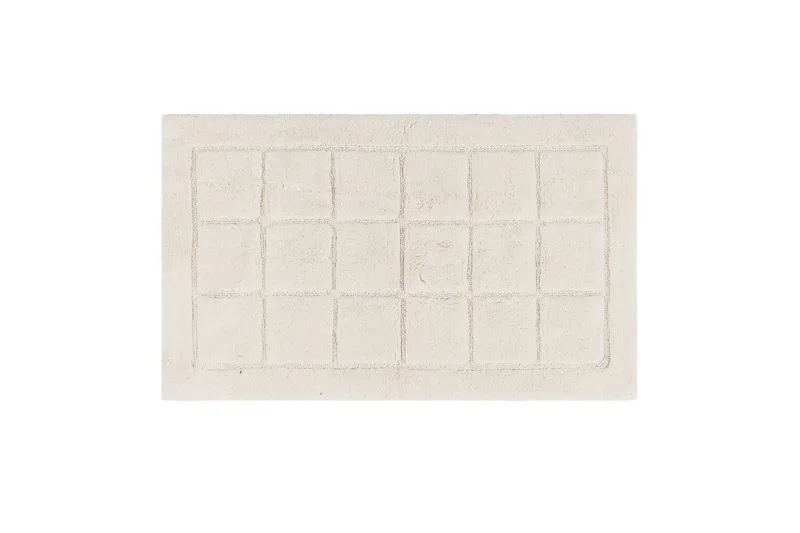Baderomsmatte Kvadrat, 50x80 cm, Krem