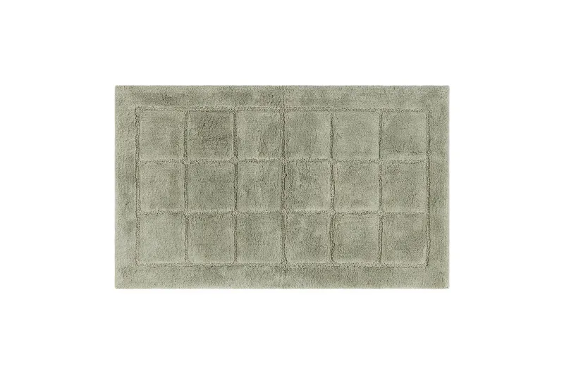 Baderomsmatte Kvadrat - 50x80 cm, Lysegrønn - Tekstiler - Tepper & Matter - Baderomsmatte