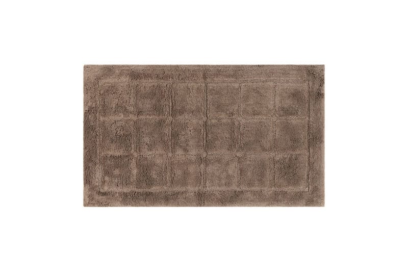 Baderomsmatte Kvadrat - 50x80 cm, Mørk Lin - Tekstiler - Tepper & Matter - Baderomsmatte