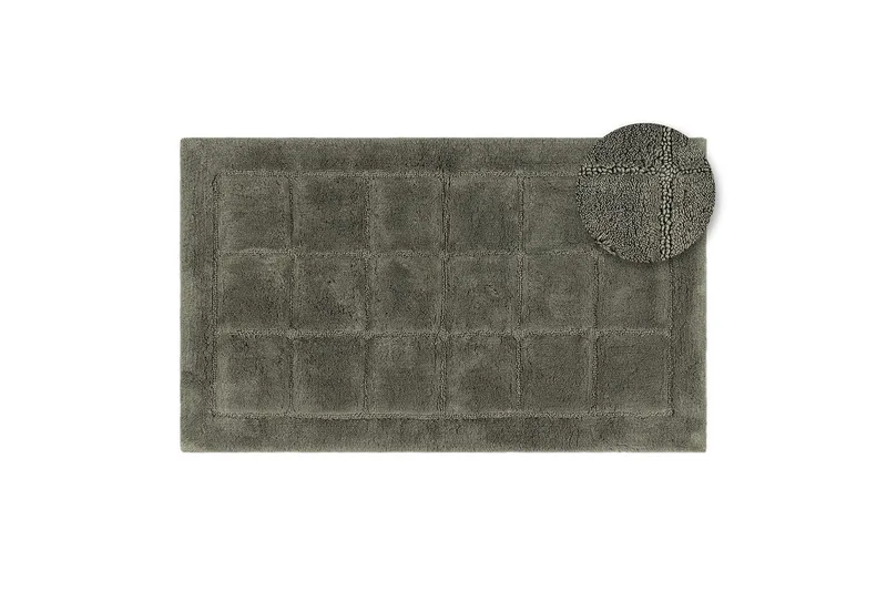 Baderomsmatte Kvadrat - 50x80 cm, Smaragdgrønn - Hus & oppussing - Kjøkken & bad - Baderom - Baderomstilbehør - Baderomskrakk