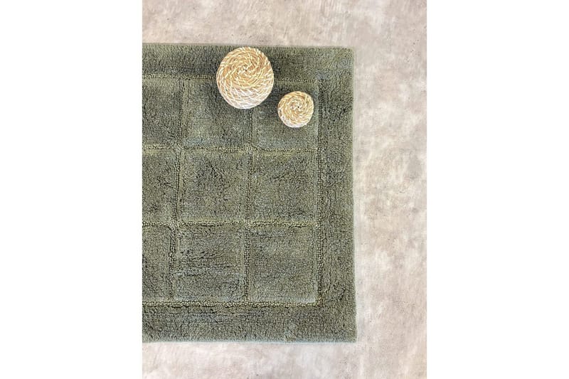 Baderomsmatte Kvadrat - 50x80 cm, Smaragdgrønn - Hus & oppussing - Kjøkken & bad - Baderom - Baderomstilbehør - Baderomskrakk