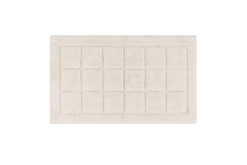 Baderomsmatte Kvadrat - 70x120 cm, Krem - Hus & oppussing - Kjøkken & bad - Baderom - Baderomstilbehør