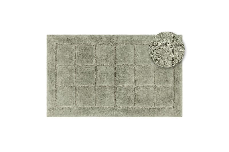 Baderomsmatte Kvadrat - 70x120 cm, Lysegrønn - Hus & oppussing - Kjøkken & bad - Baderom - Baderomstilbehør