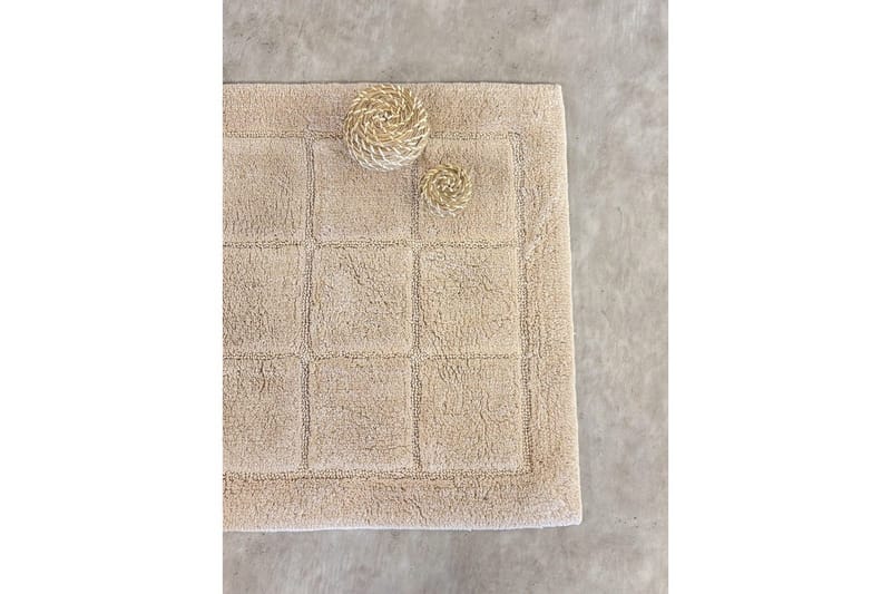 Baderomsmatte Kvadrat - 70x120 cm, Nature - Tekstiler - Tepper & Matter - Baderomsmatte
