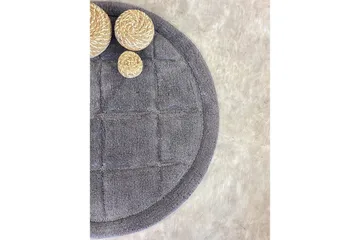 Baderomsmatte Kvadrat - 80x80 cm, Grå - Tekstiler - Tepper & Matter - Baderomsmatte
