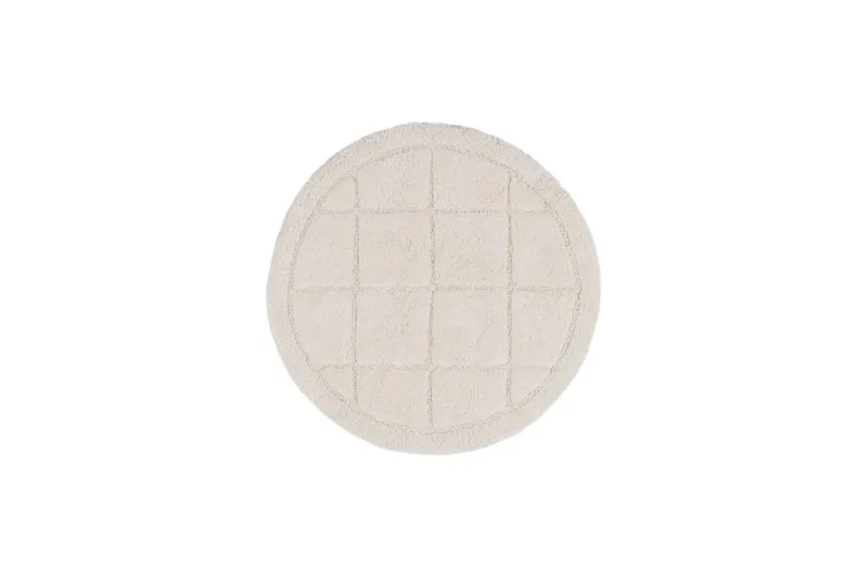 Baderomsmatte Kvadrat - 80x80 cm, Krem - Tekstiler - Tepper & Matter - Baderomsmatte