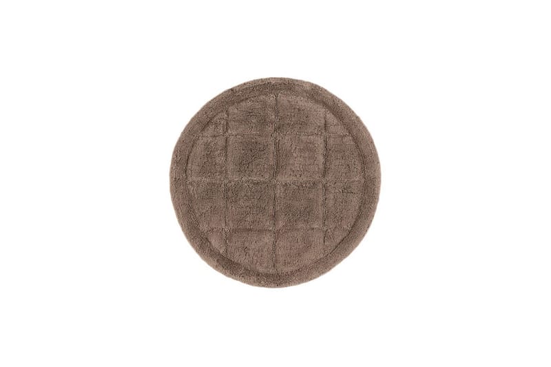 Baderomsmatte Kvadrat - 80x80 cm, Mørk Lin - Hus & oppussing - Kjøkken & bad - Baderom - Baderomstilbehør