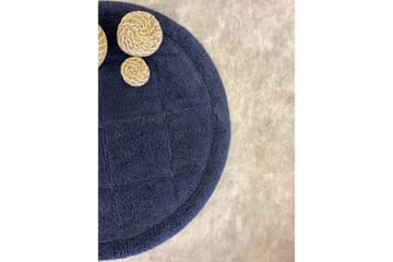 Baderomsmatte Kvadrat - 80x80 cm, Marineblå - Tekstiler - Tepper & Matter - Baderomsmatte
