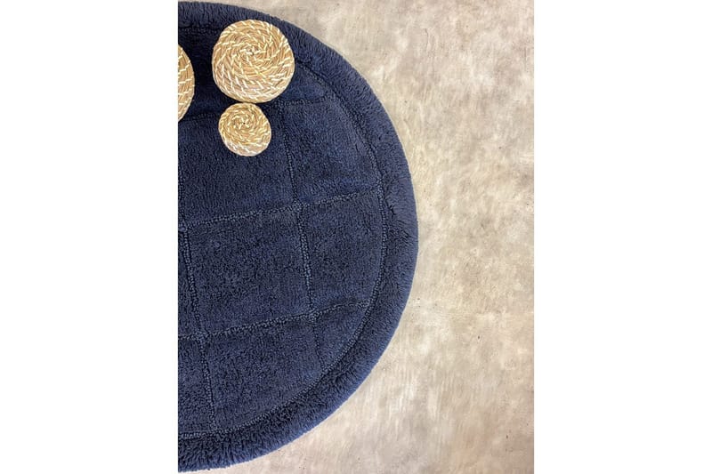 Baderomsmatte Kvadrat - 80x80 cm, Marineblå - Tekstiler - Tepper & Matter - Baderomsmatte
