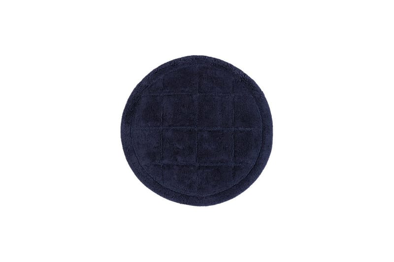Baderomsmatte Kvadrat, 80x80 cm, Marineblå