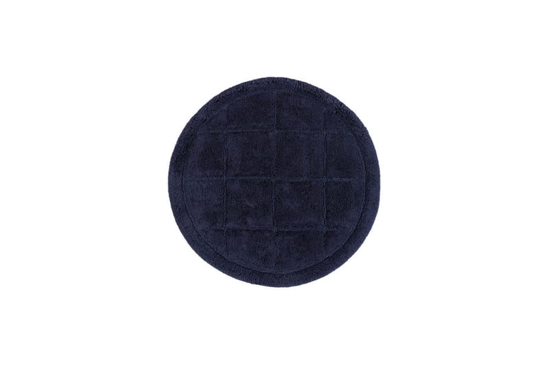 Baderomsmatte Kvadrat, 80x80 cm, Marineblå