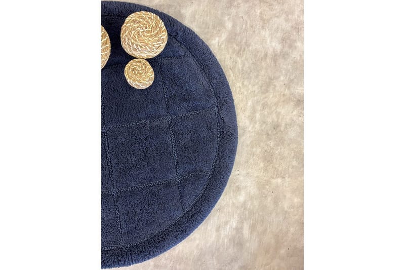 Baderomsmatte Kvadrat - 80x80 cm, Marineblå - Hus & oppussing - Kjøkken & bad - Baderom - Baderomstilbehør