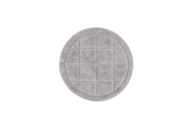 Baderomsmatte Kvadrat - 80x80 cm, Sølv - Hus & oppussing - Kjøkken & bad - Baderom - Baderomstilbehør