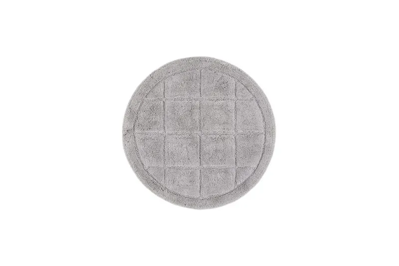 Baderomsmatte Kvadrat - 80x80 cm, Sølv - Hus & oppussing - Kjøkken & bad - Baderom - Baderomstilbehør - Baderomskrakk