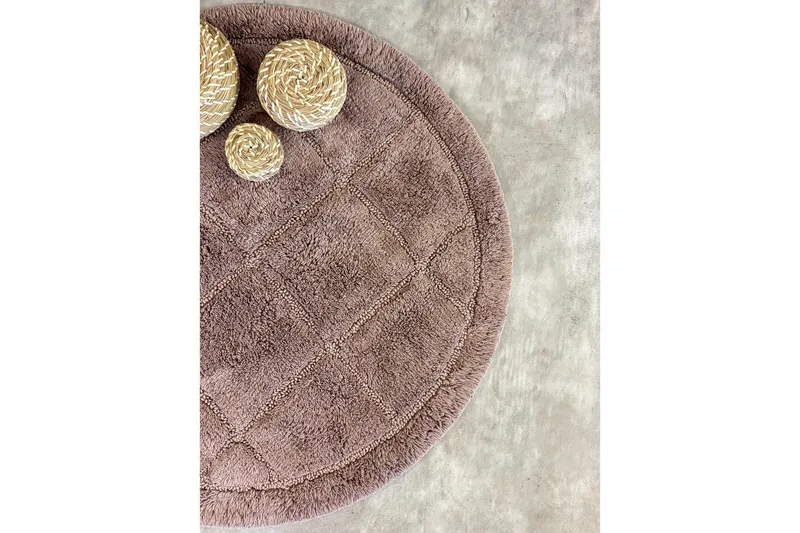 Baderomsmatte Kvadrat - 80x80 cm, Støvete Rosa - Hus & oppussing - Kjøkken & bad - Baderom - Baderomstilbehør - Baderomskrakk