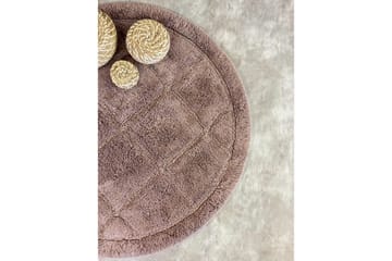 Baderomsmatte Kvadrat - 80x80 cm, Støvete Rosa - Tekstiler - Tepper & Matter - Baderomsmatte