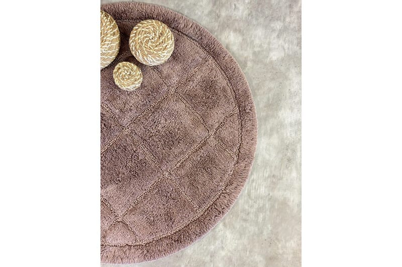 Baderomsmatte Kvadrat - 80x80 cm, Støvete Rosa - Tekstiler - Tepper & Matter - Baderomsmatte