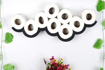 Anerkjent Toalettpapirholder 62x9 cm - Svart - Hus & oppussing - Kjøkken & bad - Baderom - Baderomstilbehør