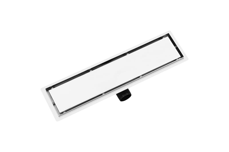 Dusjavløp med 2-i-1 sluk 53x14 cm rustfritt stål - Hus & oppussing - Bygg - Vann & avløp - Innendørs avløp