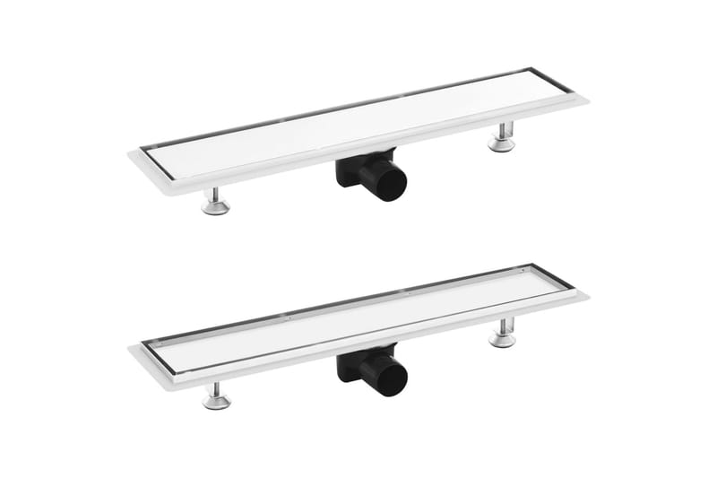 Dusjavløp med 2-i-1 sluk 63x14 cm rustfritt stål - Hus & oppussing - Bygg - Vann & avløp - Innendørs avløp