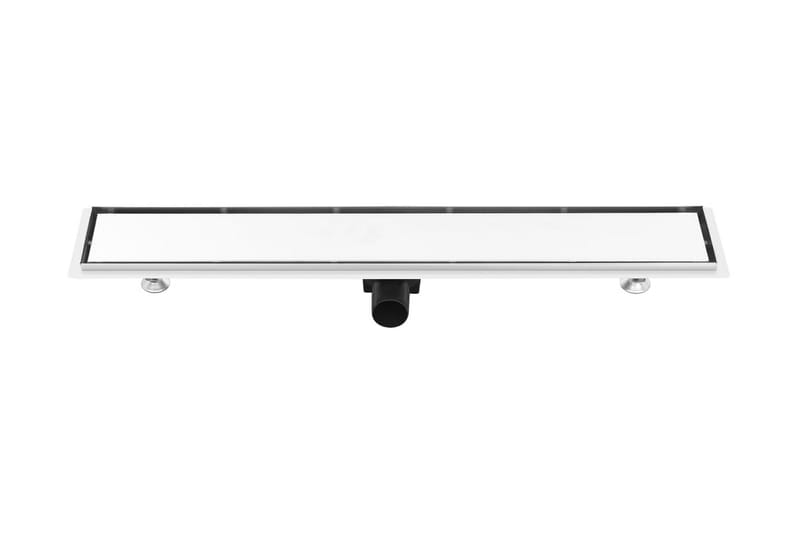 Dusjavløp med 2-i-1 sluk 83x14 cm rustfritt stål - Hus & oppussing - Bygg - Vann & avløp - Innendørs avløp