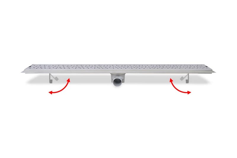 Liner Dusjavløp Boble 1030x140 mm Rustfritt stål - Avløp & sluk - Innendørs avløp