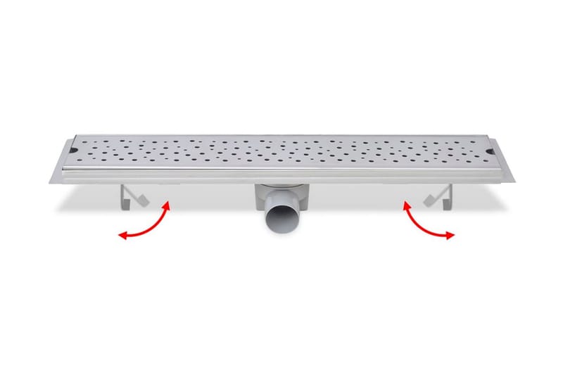Liner Dusjavløp Boble 630x140 mm Rustfritt stål - Hus & oppussing - Bygg - Vann & avløp - Innendørs avløp
