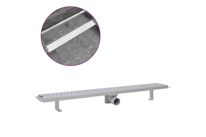 Liner Dusjavløp Boble 930x140 mm Rustfritt stål - Hus & oppussing - Bygg - Vann & avløp - Innendørs avløp