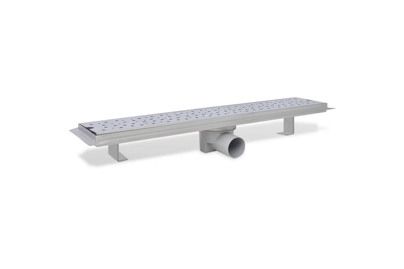 Linert dusjavløp 2 stk boble 630x140 mm rustfritt stål - Hus & oppussing - Bygg - Vann & avløp - Innendørs avløp