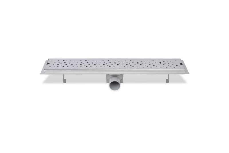 Linert dusjavløp 2 stk boble 630x140 mm rustfritt stål - Hus & oppussing - Bygg - Vann & avløp - Innendørs avløp