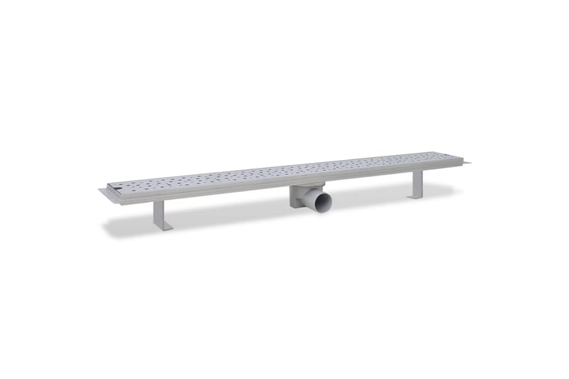 Linert dusjavløp 2 stk boble 930x140 mm rustfritt stål - Hus & oppussing - Bygg - Vann & avløp - Innendørs avløp