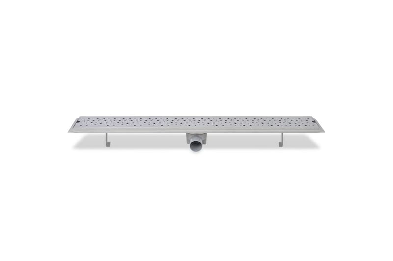 Linert dusjavløp 2 stk boble 930x140 mm rustfritt stål - Hus & oppussing - Bygg - Vann & avløp - Innendørs avløp