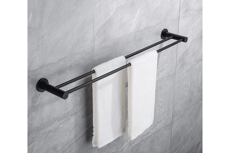 Bathlife Avlasta Håndklestang 60 cm Dobbel - Krom - Baderomstilbehør - Håndklestang - Håndklehenger