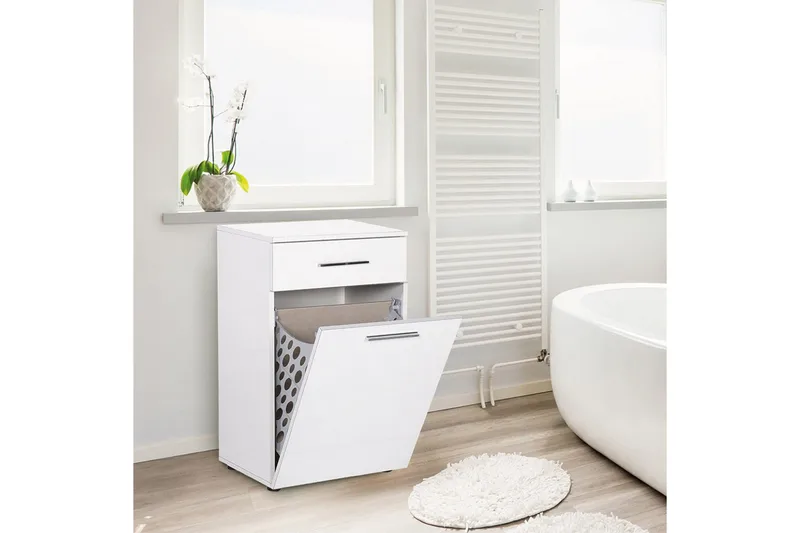 Byrå Vit högglans - Hus & oppussing - Kjøkken & bad - Baderom - Baderomstilbehør