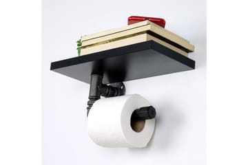 Chandina Toalettpapirholder 30x12 cm - Svart - Hus & oppussing - Kjøkken & bad - Baderom - Baderomstilbehør