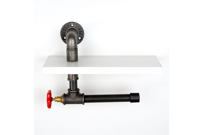 Chandina Toalettpapirholder 30x14 cm - Hvit - Hus & oppussing - Kjøkken & bad - Baderom - Baderomstilbehør