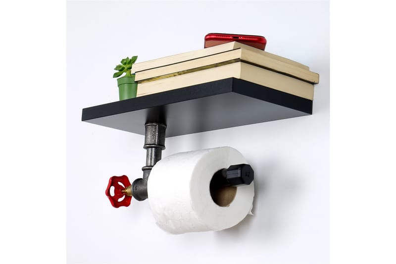 Chandina Toalettpapirholder 30x14 cm - Svart - Hus & oppussing - Kjøkken & bad - Baderom - Baderomstilbehør