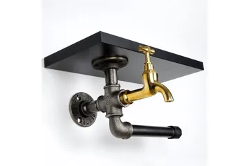 Chandina Toalettpapirholder 30x17 cm - Svart - Hus & oppussing - Kjøkken & bad - Baderom - Baderomstilbehør
