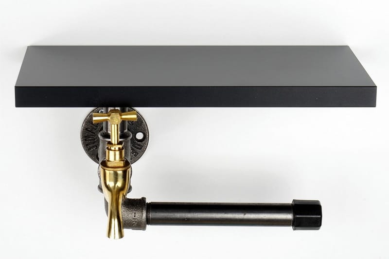 Chandina Toalettpapirholder 30x17 cm - Svart - Hus & oppussing - Kjøkken & bad - Baderom - Baderomstilbehør