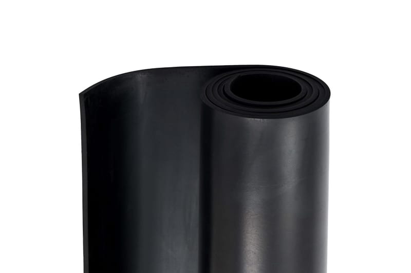 Gulvmatte antiskli gummi 1,2x2 m 6 mm glatt - Sklimatte - Gulvbeskyttelse