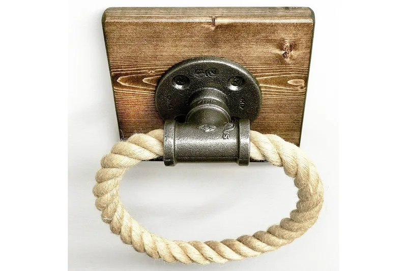 Evila Håndklehenger Tau/Tre - Hus & oppussing - Kjøkken & bad - Baderom - Baderomstilbehør - Håndklehenger