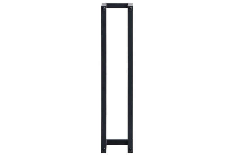 Håndklestativ svart 12,5x12,5x60 cm jern - Svart - Hus & oppussing - Kjøkken & bad - Baderom - Baderomstilbehør